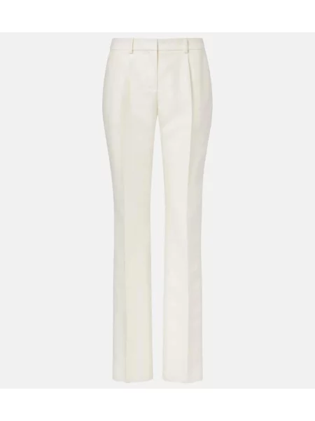 Pantaloni Balenciaga de lână alb