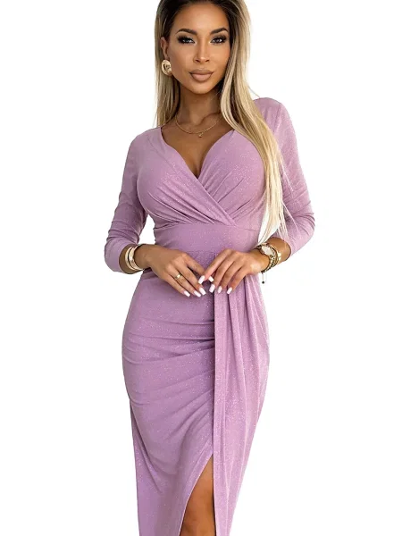 Rochie maxi Numoco roz