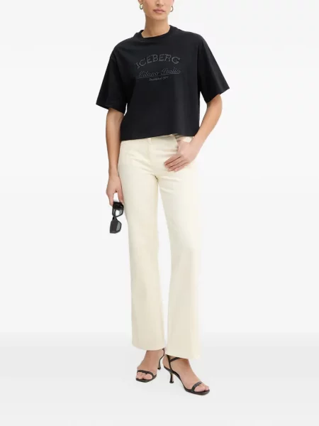 Tricou Iceberg cu broderie negru