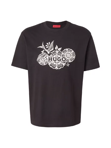HUGO Tricou Dangen negru