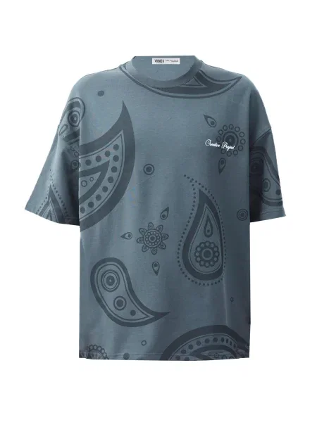 VAMOS CLO Póló Eure szürke / fekete fehér