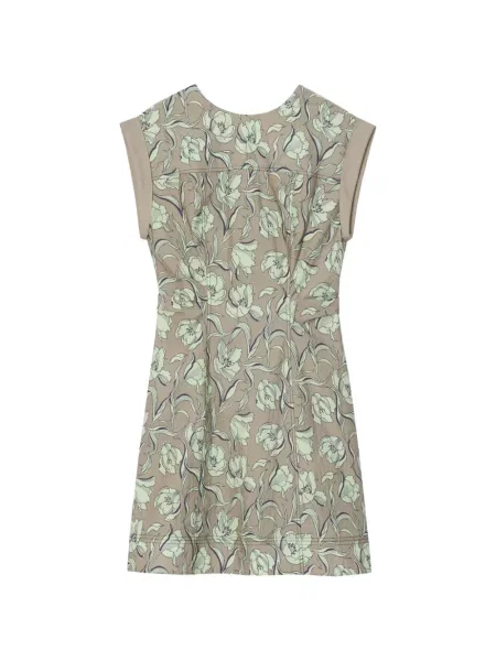 Rochie mini 3.1 Phillip Lim cu model floral cu legături de costum