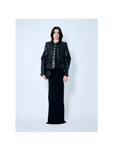 Sukienka Khaite z dżerseju elegancka z dekoltem halter czarna