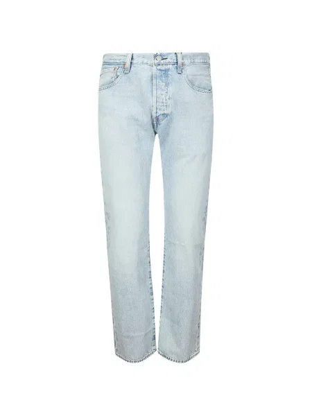 Cropp blugi drepți Levi's® zdrențuiți cu 5 buzunare albastru