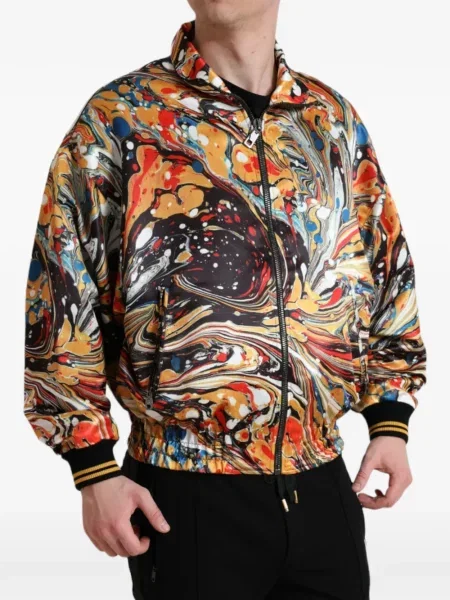 Ușor geacă Dolce & Gabbana cu imagine galben