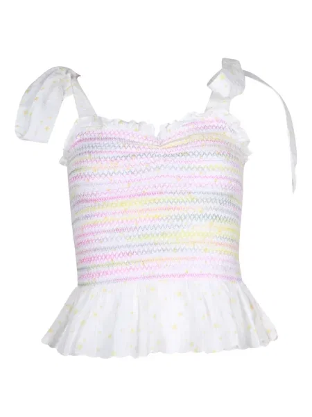 Top Loveshackfancy biały