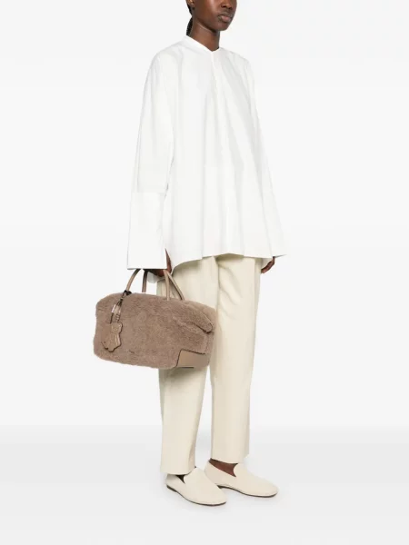 Ursuleț de pluș geantă shopper Max Mara maro