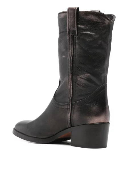 Botine Curiositè din piele gri