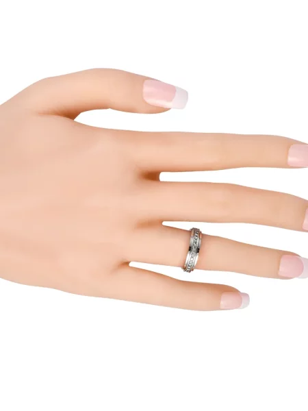 Inel Piaget alb