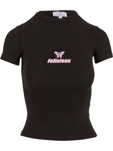 Felicious Tricou roz pal negru