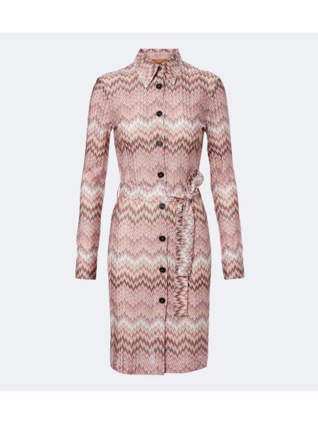 Rochie tip cămașă Missoni roz