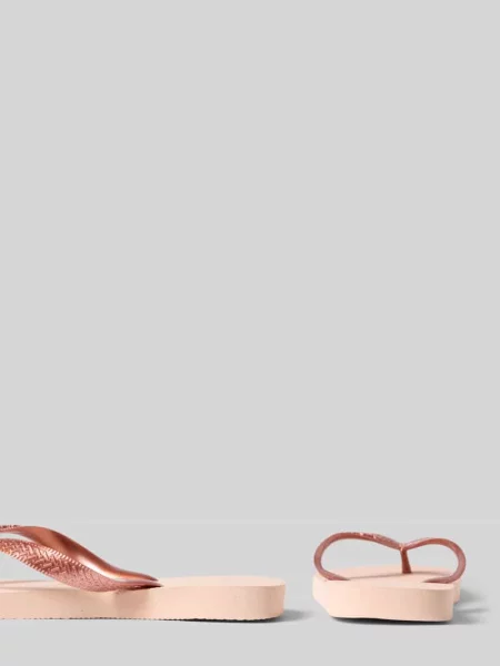 Japonki z detal z logo Havaianas różowe
