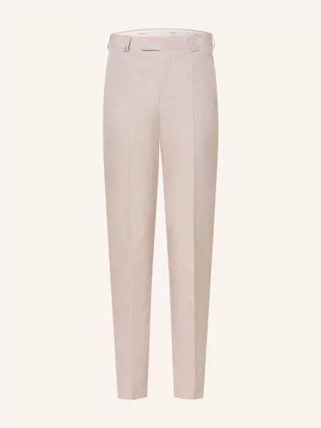 Wilvorst Spodnie Garniturowe Slim Fit beige beżowe