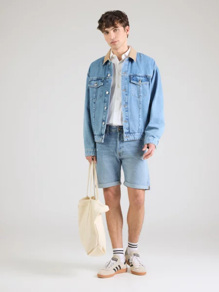JACK & JONES Džínsy JJIRICK JJIORIGINAL denim modrá