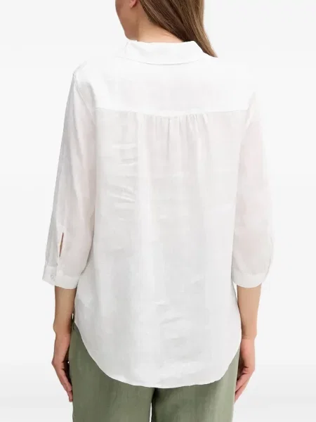 Cămașă Oui cu decolteu în V alb