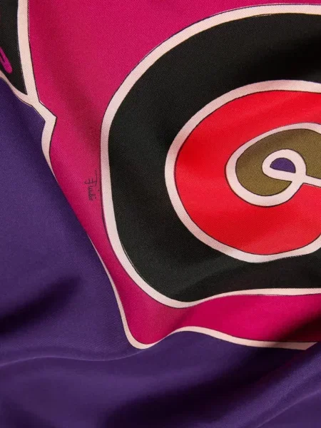 Fular Pucci cu imagine roz