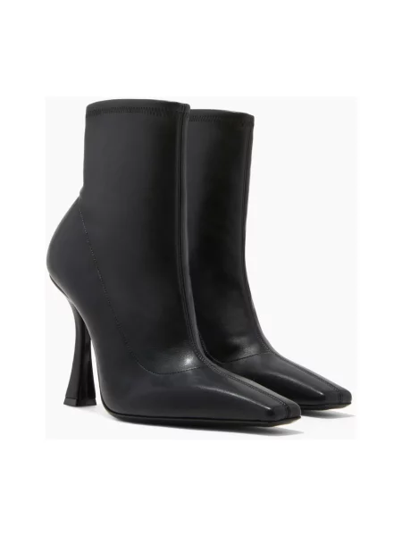 Buty do kostki Casadei skórzane czarne