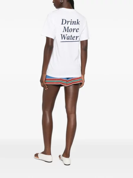 Tricou Sporty & Rich cu imagine alb