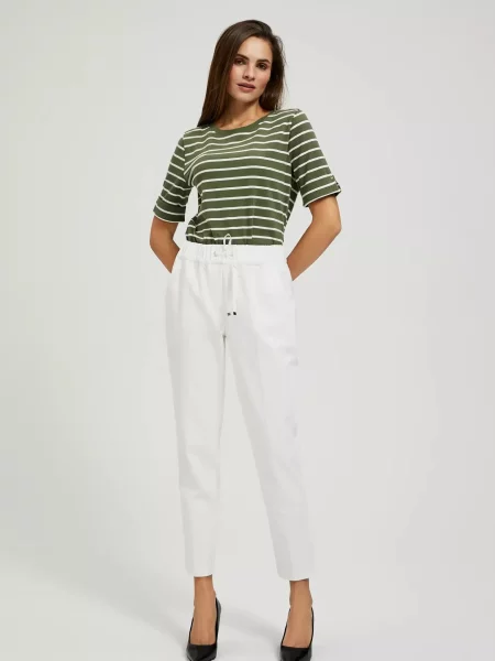 Pantaloni Moodo alb