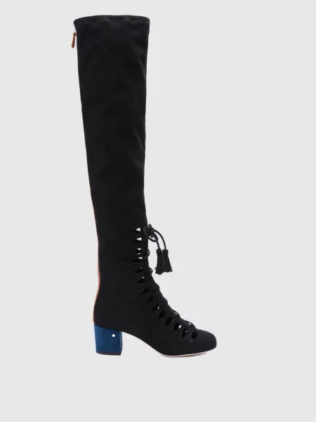 Замшеві ботфорти Sue Laurence Dacade чорні