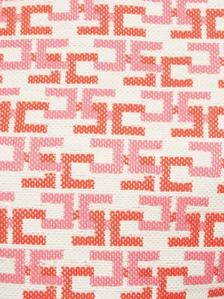 Jacquard kratak bluza Elisabetta Franchi s autogramom