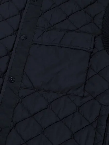 Ватиран яке Stone Island камъни черно