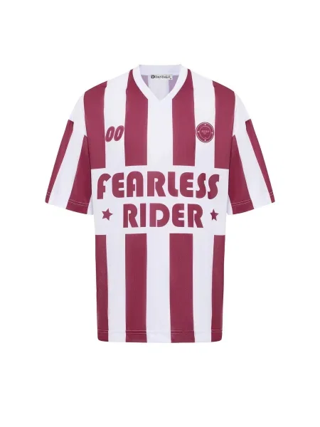 Dandalo Tricou roșu burgundy alb