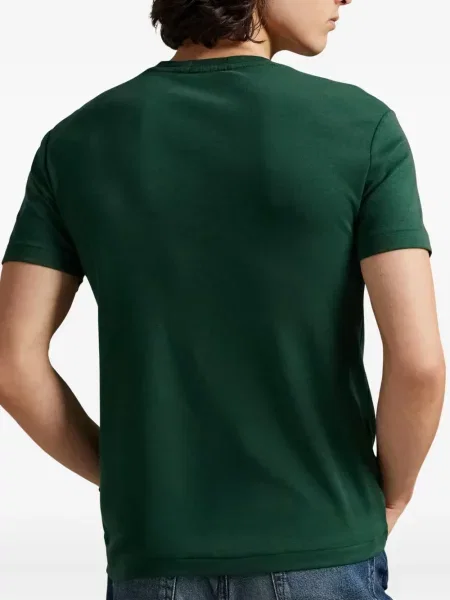 Ριγέ polo Polo Ralph Lauren με κουκούλα με αυτόγραφο λευκό