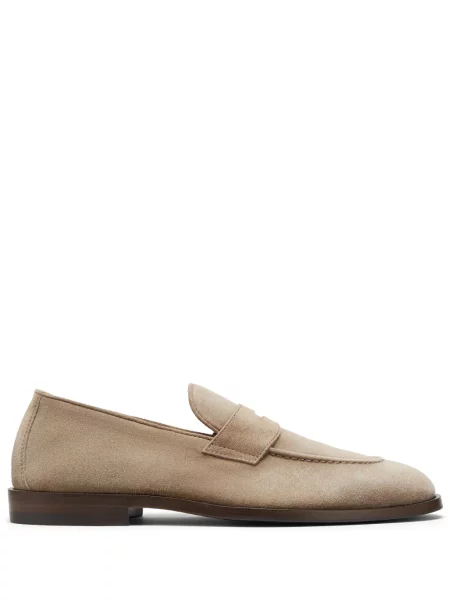 Pantofi loafer Brunello Cucinelli din piele de căprioară
