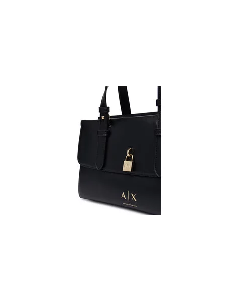 Armani Exchange crossbody kabelka dámska z imitácie kože čierna