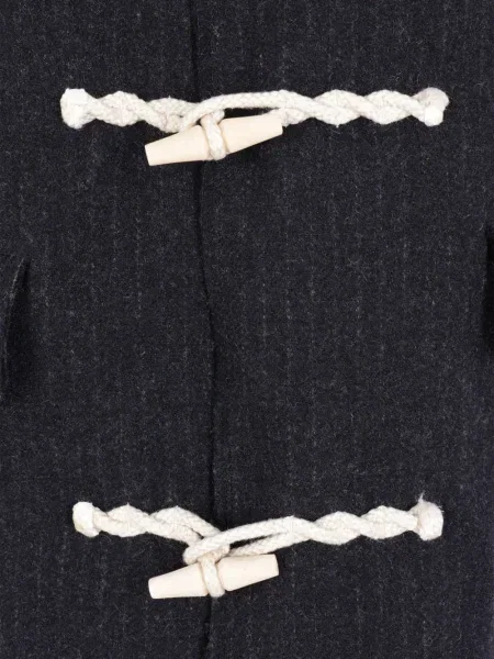 Ριγέ παλτό Comme Des Garçons Homme μπλε