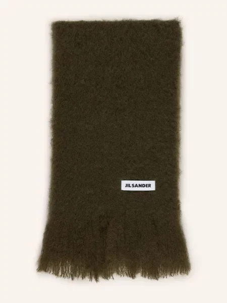 Šál Jil Sander zelený