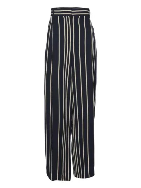 Pantaloni Max Mara cu dungi albastru