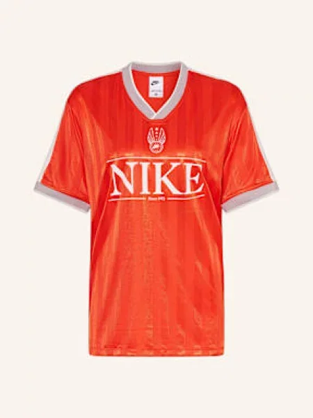 Nike Oversized Tričko Sportswear červená / šedá bílá