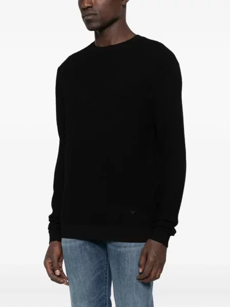 Pulover Emporio Armani de lână negru