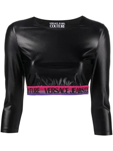 Cropp top Versace Jeans Couture negru