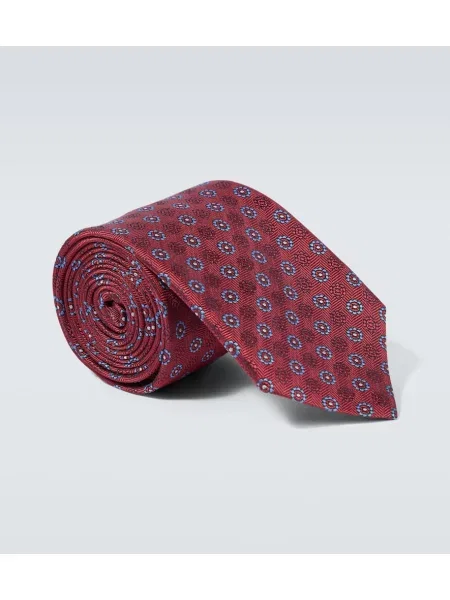 Hodvábna kravata Canali vínová