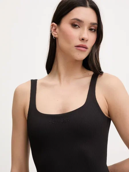 Calvin Klein strój kąpielowy jednoczęściowy czarny