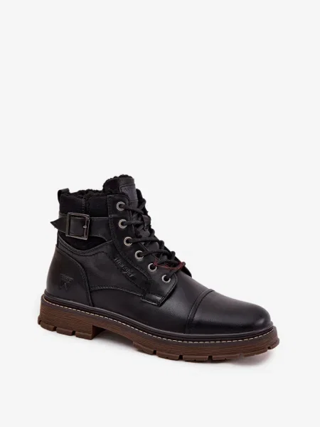 Škornji Wrangler črna