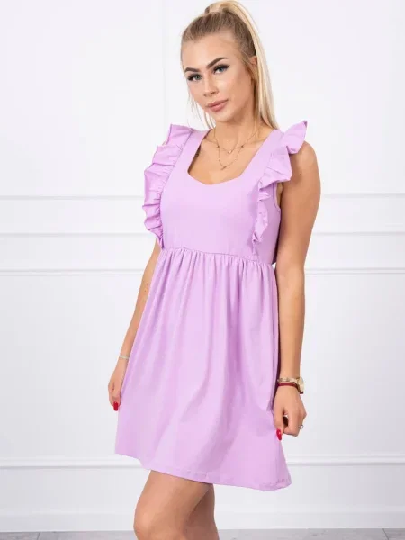 Rochie Kesi cu volane de costum violet