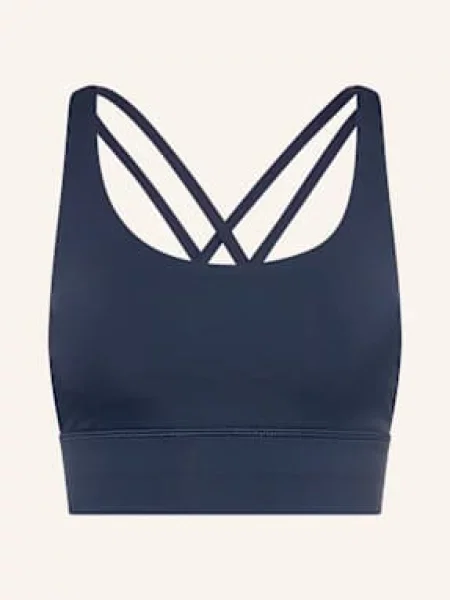 Lululemon Biustonosz Sportowy Energy Longline blau granatowy