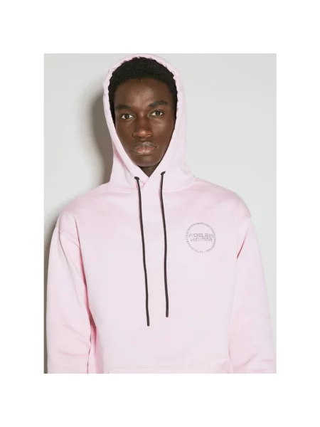 Bluza z kapturem C.p. Company z kapturem różowa