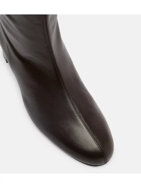 Cizme Toteme din piele maro