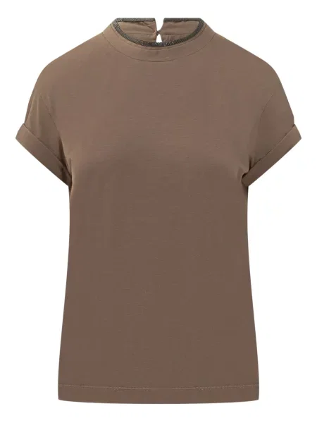 Tricou Brunello Cucinelli maro