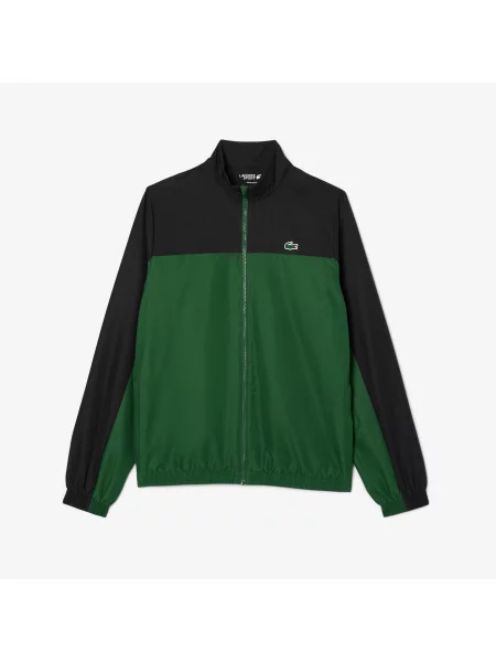 Lacoste Dres Z Zamkiem Z Blokadą Koloru Regular Fit czarny