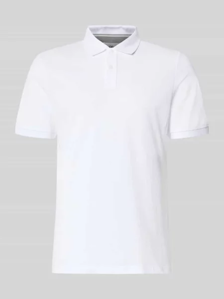 Koszulka polo z czystej bawełny o kroju regular fit S.oliver Red Label biała