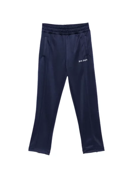 Pantaloni Palm Angels cu dungi cu imagine alergare albastru