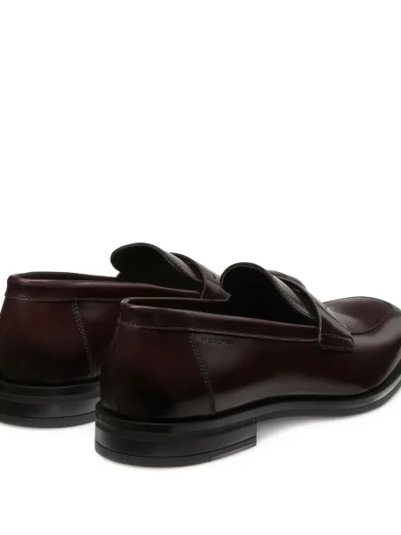 Pantofi loafer Stuart Weitzman cu vârf pătrat maro