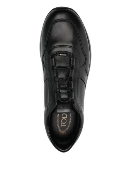 Sneakerși Tod's cu șireturi din piele negru
