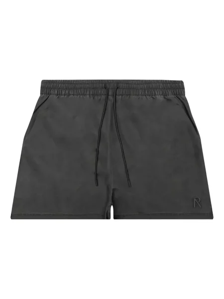 Slip de baie Represent cu broderie negru